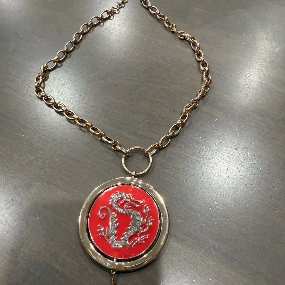 NEW Disney Mulan Spinning Pendant Necklace